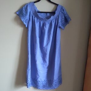 Old Navy Blue Lace Trim Dress